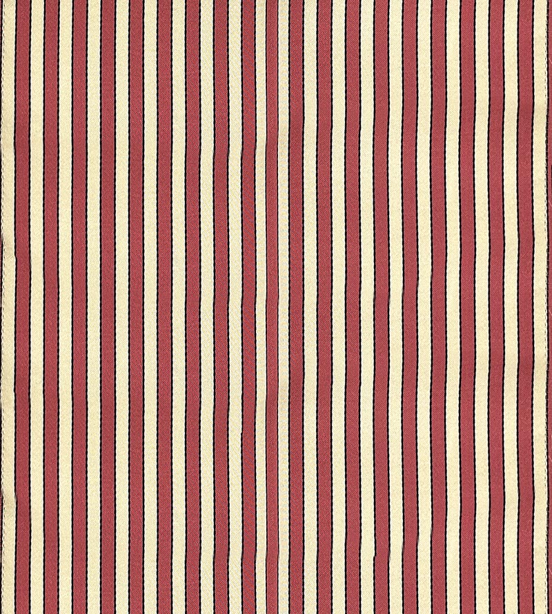 Lelievre Milleraies Satin Red & Creme Fabric H041640001