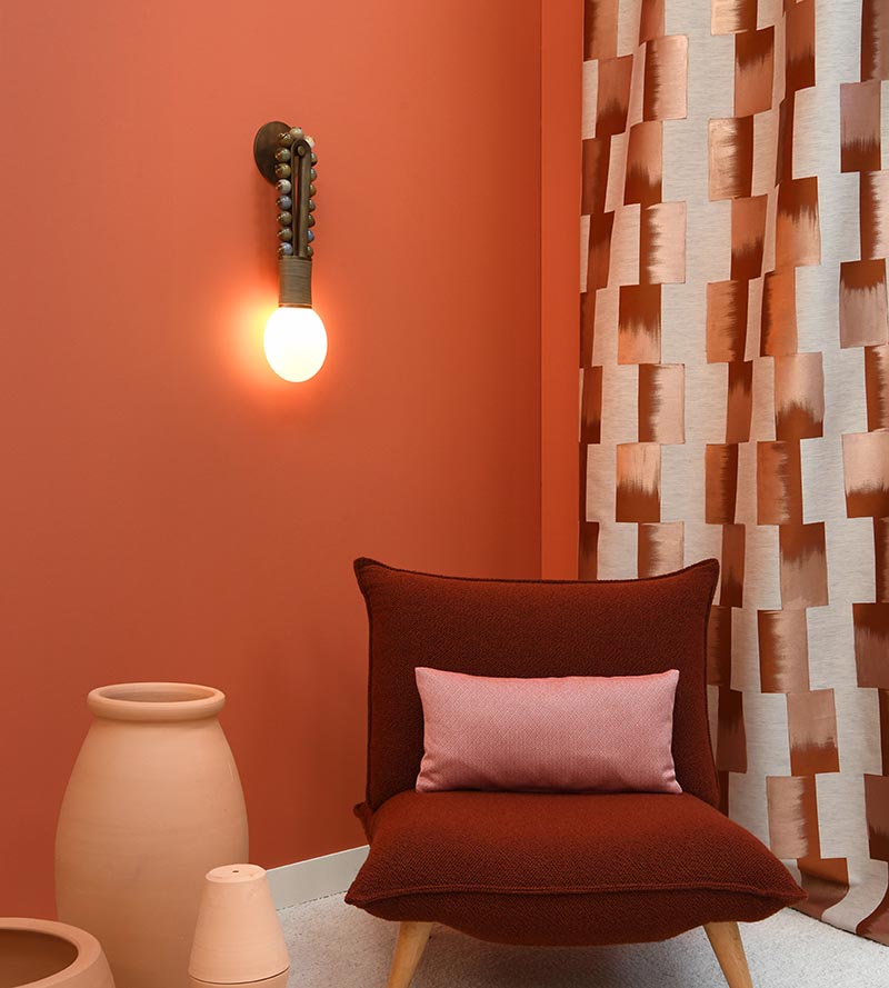 Lelievre Rituel Corail Fabric H006310002