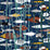Lelievre Lagon Marine Fabric Sample H032860002