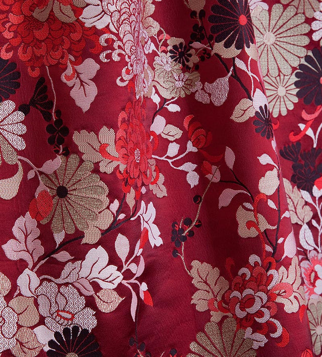 Jean Paul Gaultier Kyoto Lampas Grenat Fabric Sample H034660002