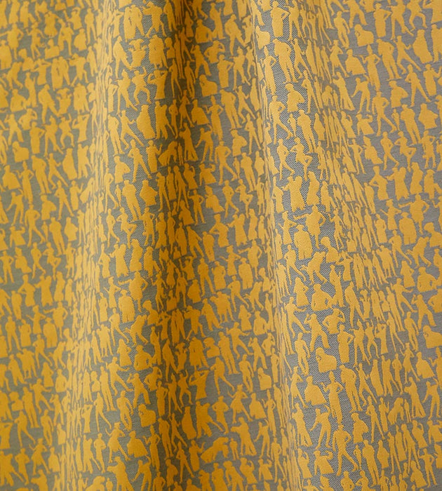 Jean Paul Gaultier Silhouettes Jaune Fabric Sample H034920002