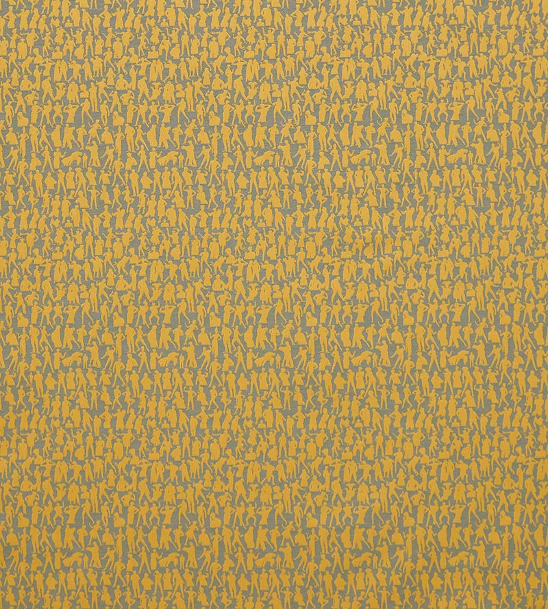 Jean Paul Gaultier Silhouettes Jaune Fabric Sample H034920002