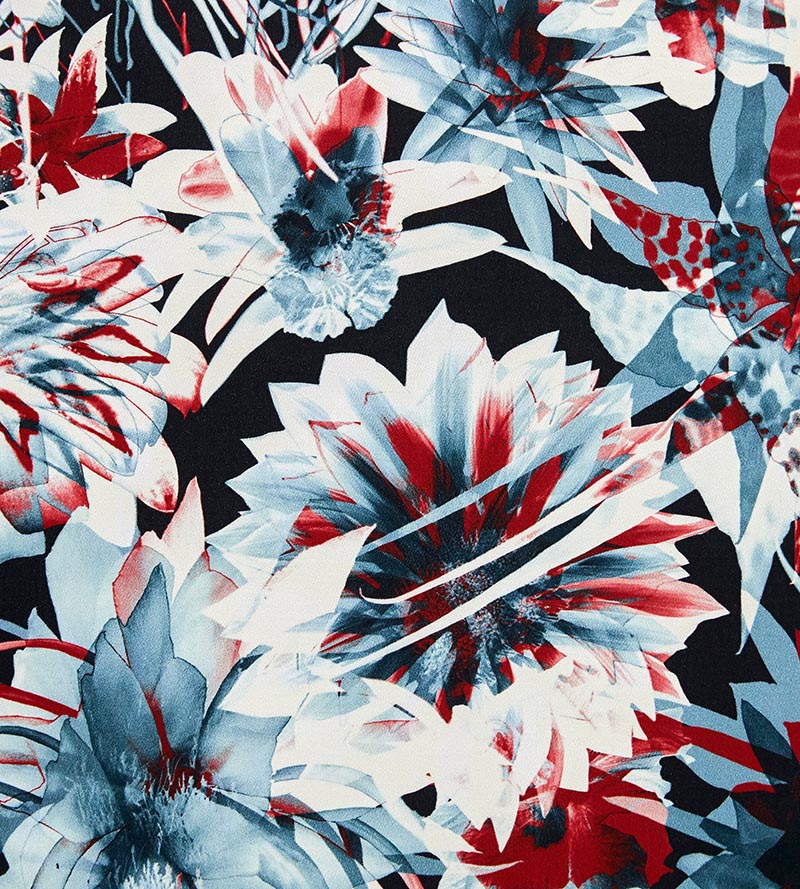 Jean Paul Gaultier Hawai Blue Fabric Sample H034960002