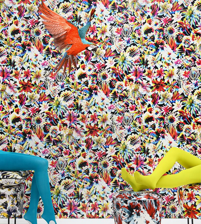 Jean Paul Gaultier Hawai Blue Fabric Sample H034960002