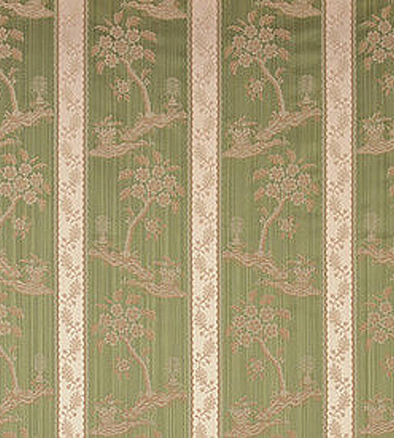 Lelievre Lampas Sanary Vert Fabric Sample H040290002