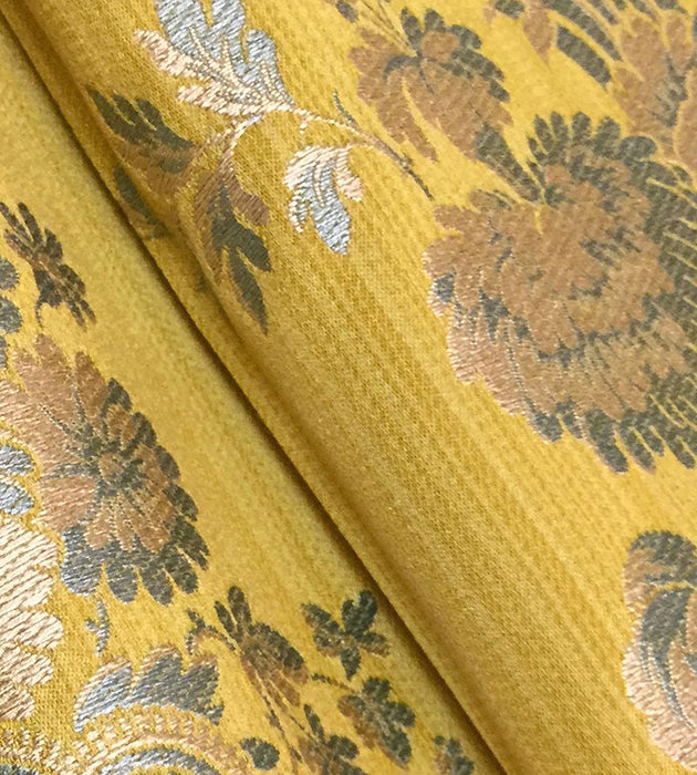 Lelievre Lampas Surcouf Or Bleu Fabric H040300002