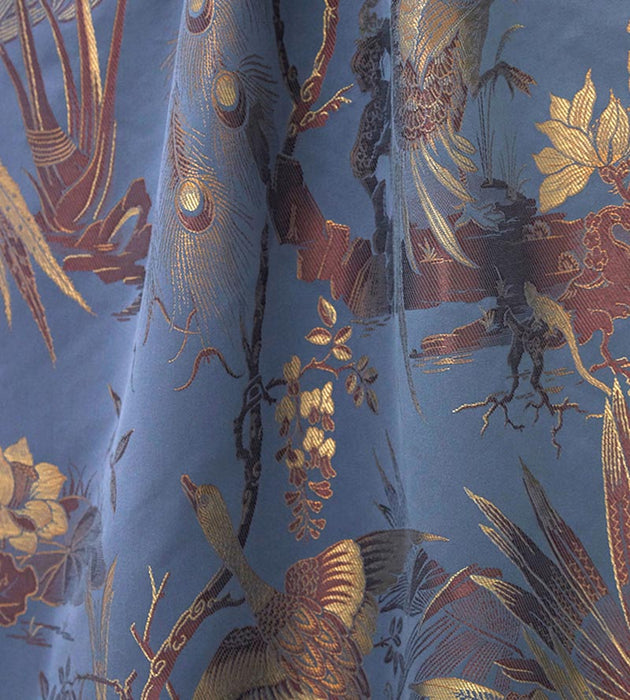 Lelievre La Parade Des Oiseaux Orage Fabric Sample H042530002