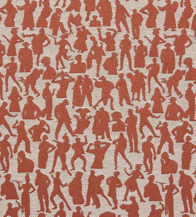 Jean Paul Gaultier Silhouettes Terracotta Fabric Sample H034920003