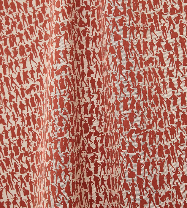 Jean Paul Gaultier Silhouettes Terracotta Fabric Sample H034920003