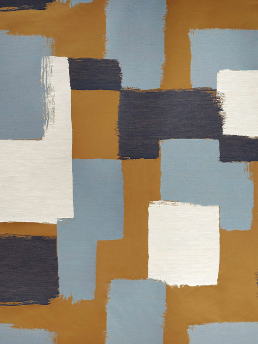 Lelievre Abstract Or Bleu Fabric H040330003