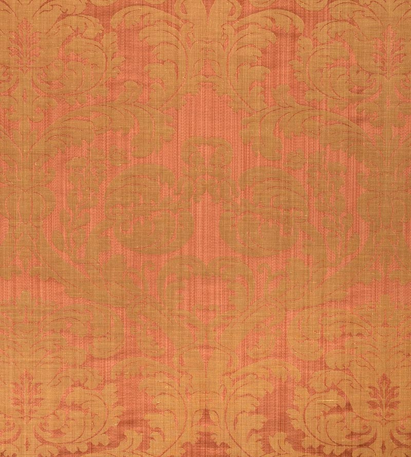 Lelievre Tournelle Damask Cuivre Fabric H041280003