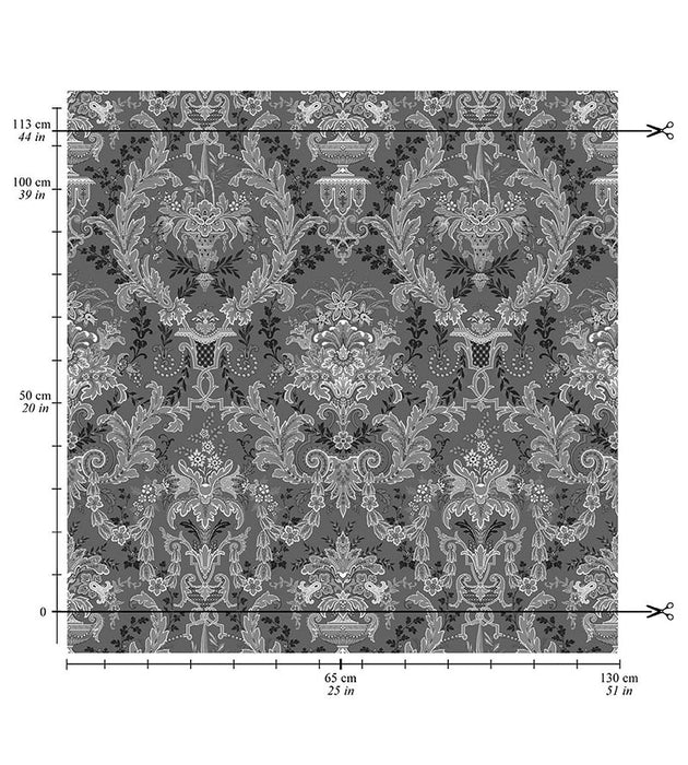 Tassinari & Chatel Verdi Brocart Saphir Fabric H016840004