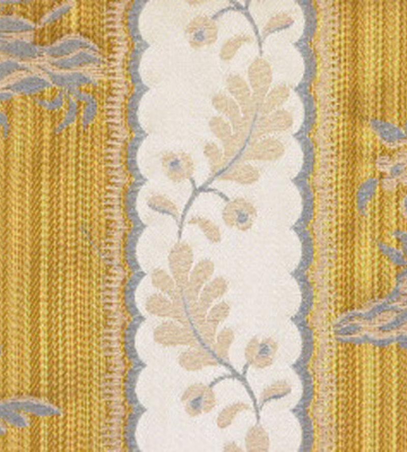 Lelievre Lampas Sanary Vieil Or Fabric Sample H040290004