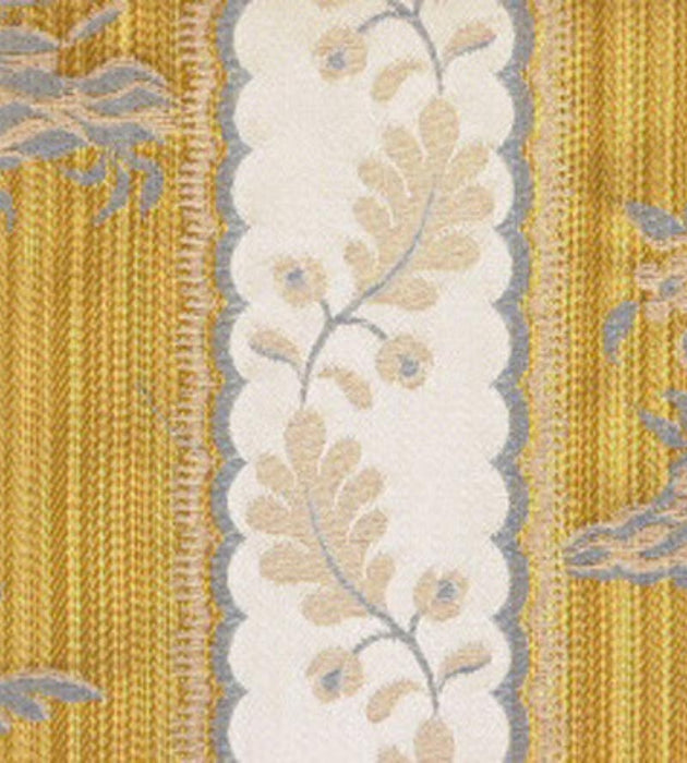 Lelievre Lampas Sanary Vieil Or Fabric Sample H040290004