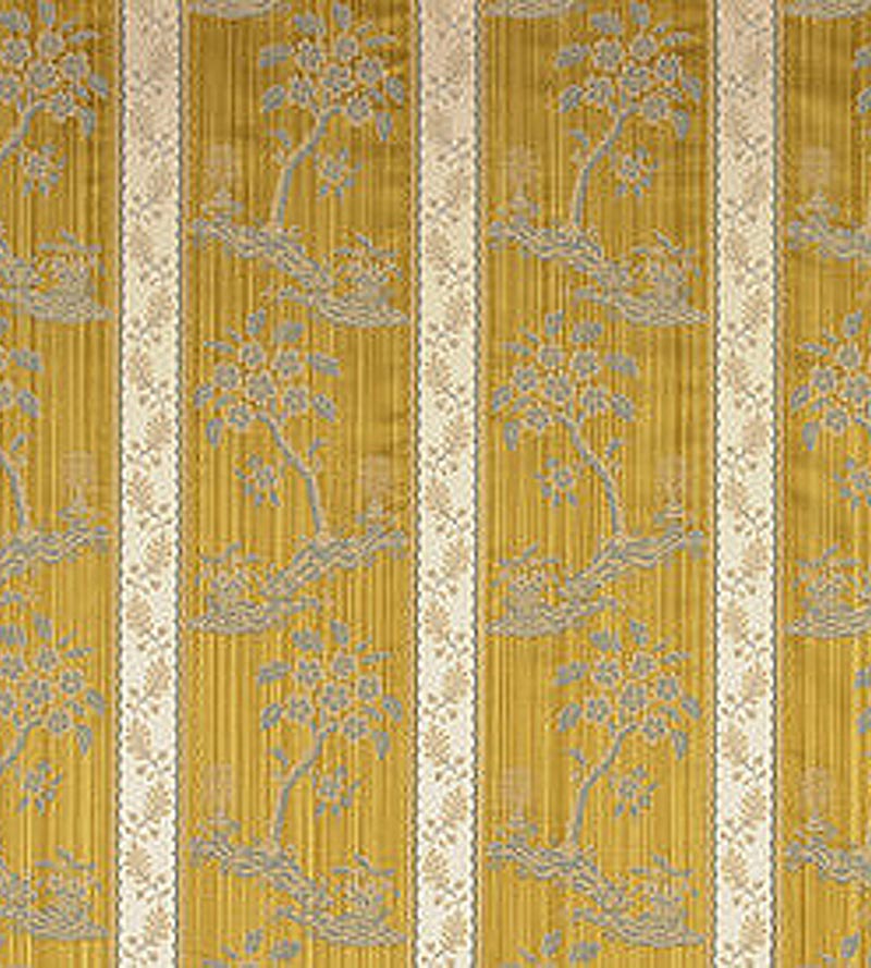 Lelievre Lampas Sanary Vieil Or Fabric Sample H040290004