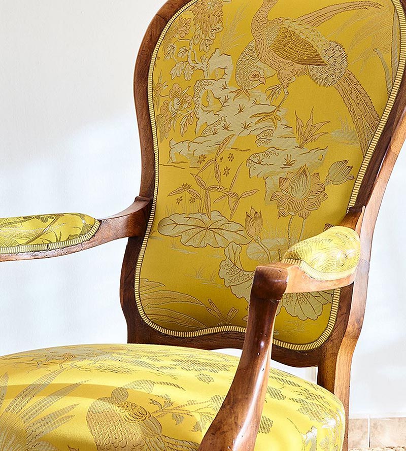 Lelievre La Parade Des Oiseaux Or Fabric H042530004