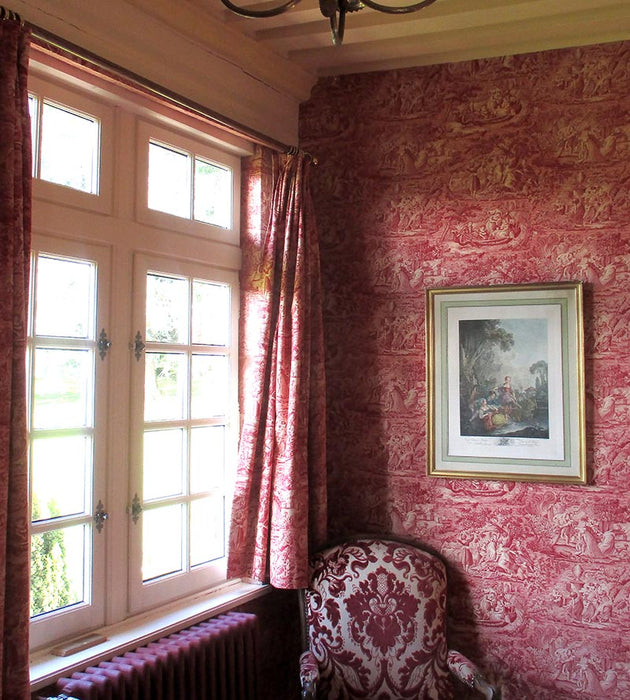 Lelievre Les Quatre Elements Rouge Fabric H059110004