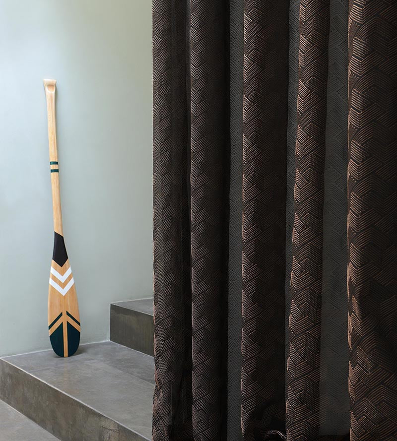 Lelievre Galon Sheer Acajou Fabric H013530005
