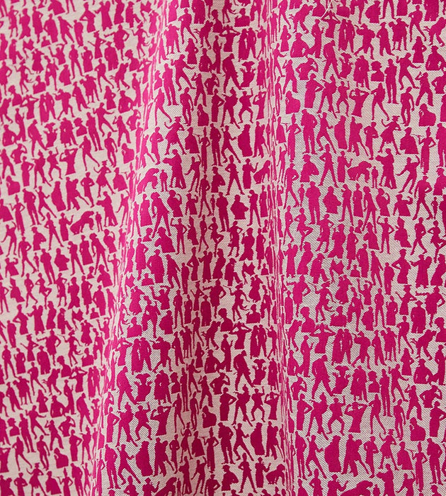 Jean Paul Gaultier Silhouettes Fuchsia Fabric Sample H034920005