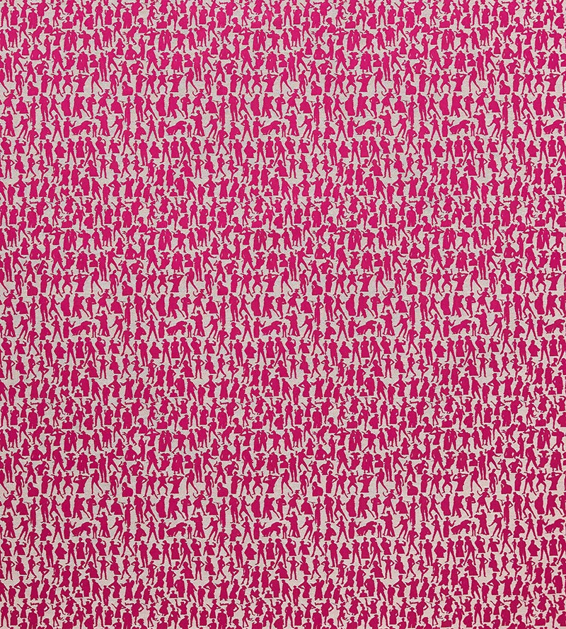 Jean Paul Gaultier Silhouettes Fuchsia Fabric Sample H034920005