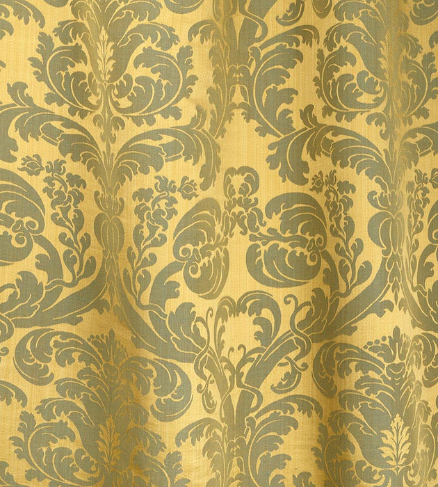 Lelievre Tournelle Damask Or/Bleu Fabric H041280005
