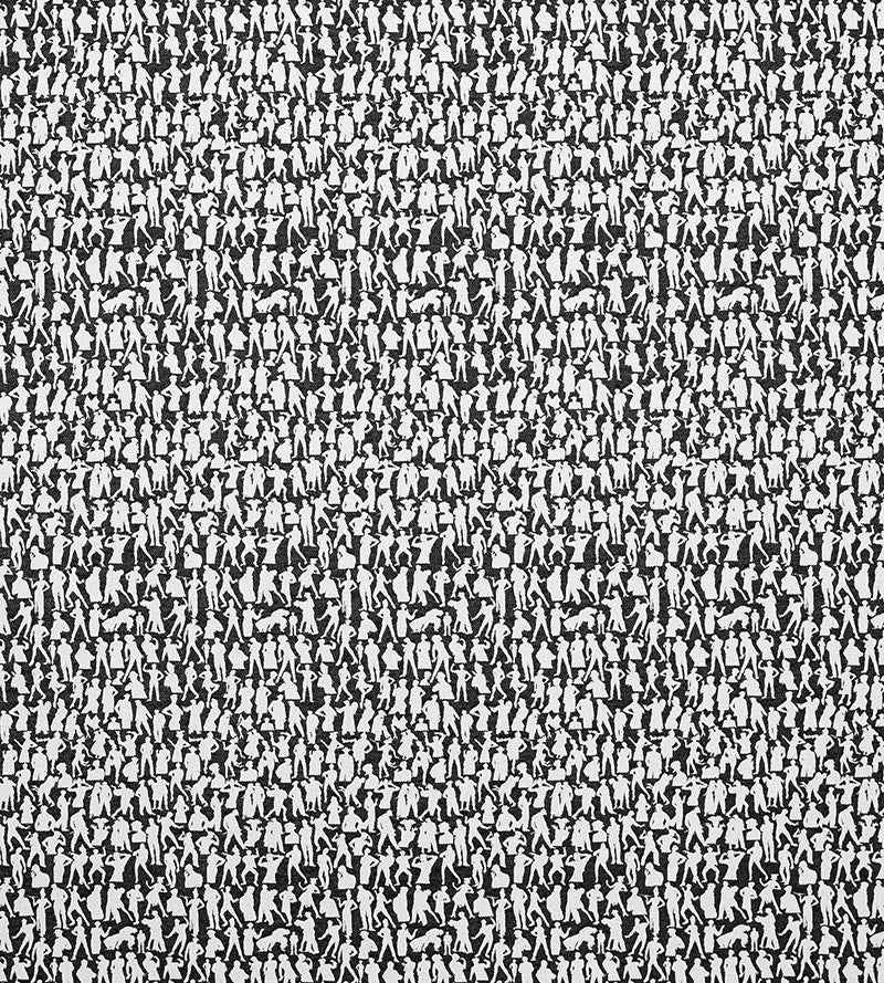 Jean Paul Gaultier Silhouettes Noir Fabric Sample H034920006