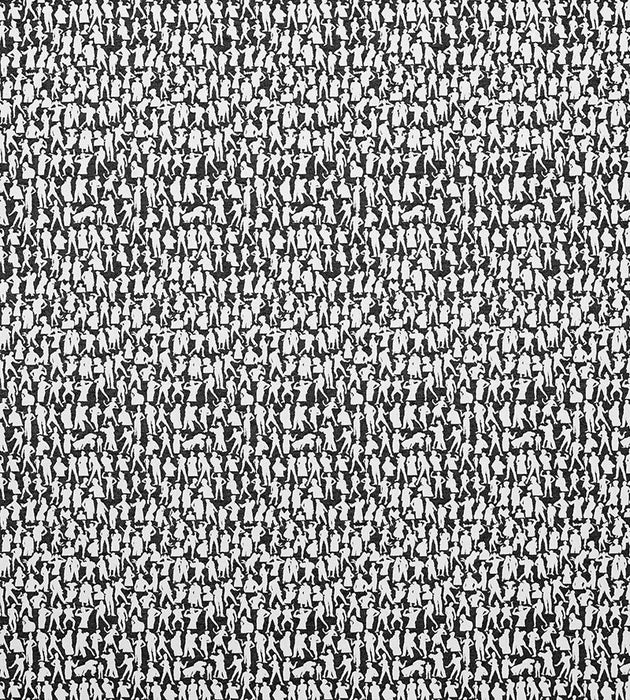 Jean Paul Gaultier Silhouettes Noir Fabric Sample H034920006