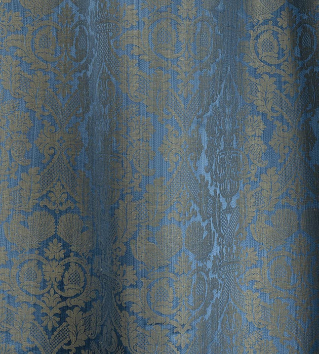 Lelievre Damas Tanlay Bleu Fabric Sample H041270006