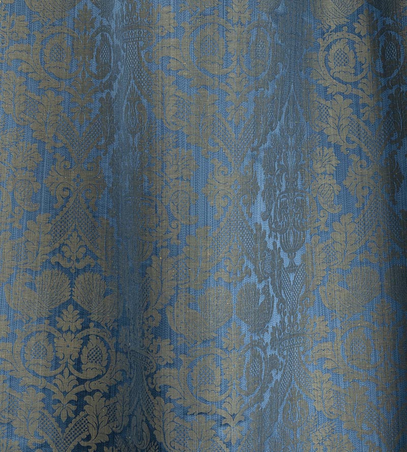 Lelievre Damas Tanlay Bleu Fabric H041270006