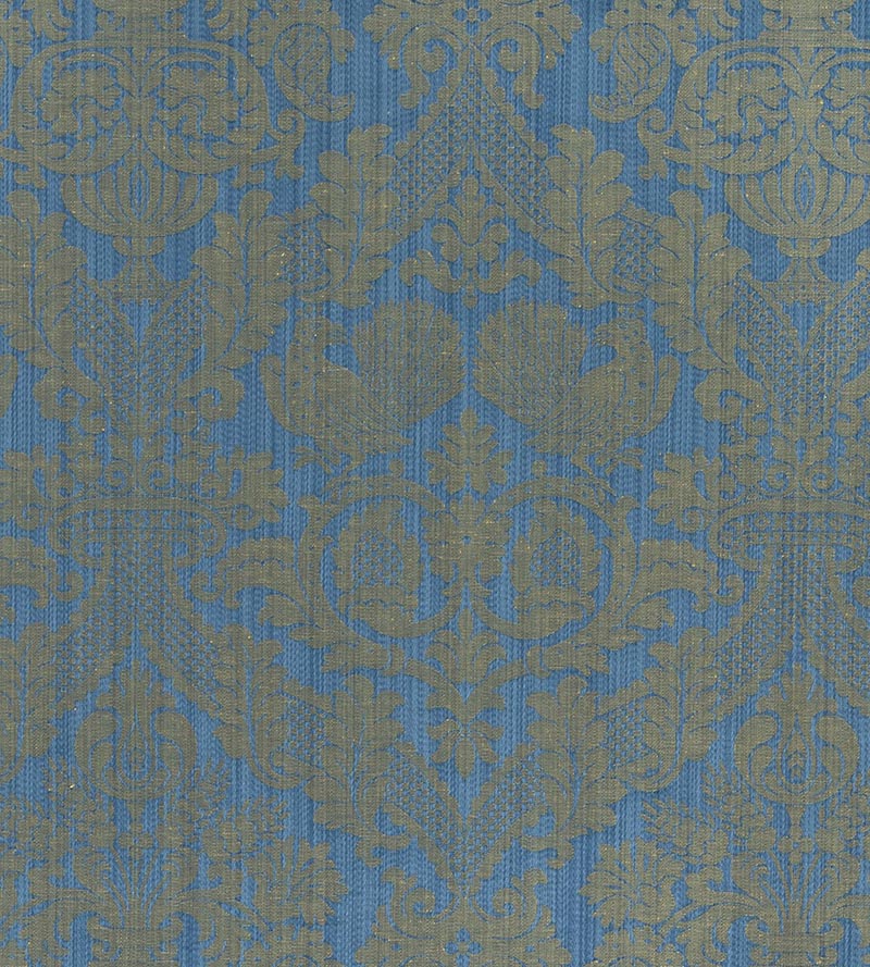 Lelievre Damas Tanlay Bleu Fabric H041270006