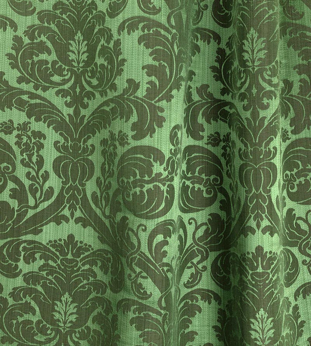 Lelievre Tournelle Damask Emeraude Fabric H041280007