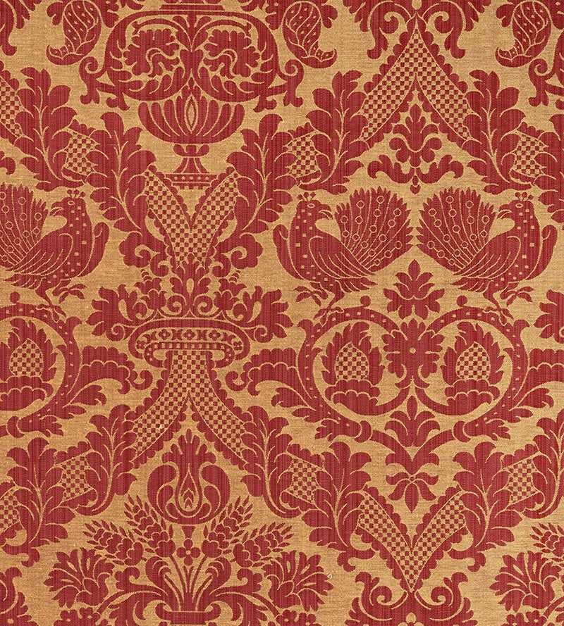 Lelievre Damas Tanlay Grenat Fabric H041270008