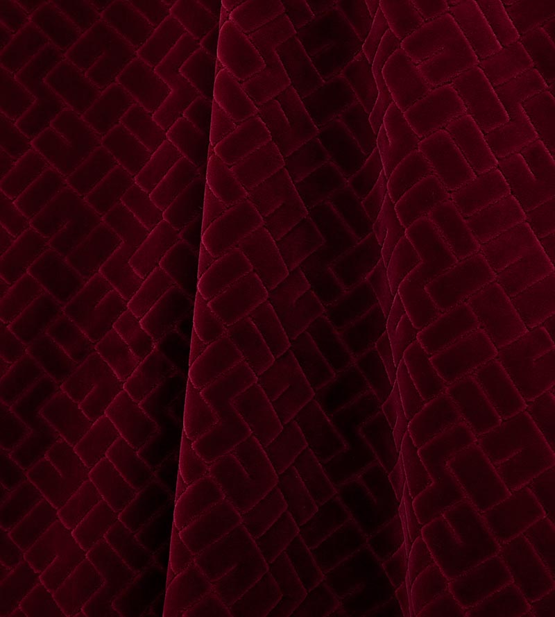 Lelievre Vallauris Velvet Syrah Fabric H005760010