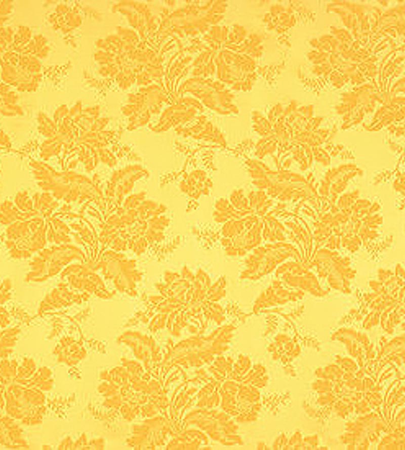 Lelievre Alicante Damask Bright Yellow Fabric Sample H040190012
