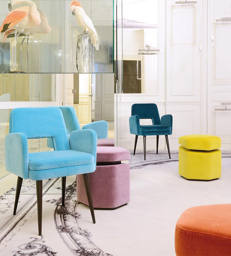 Lelievre Cosmos Turquoise Fabric H003830030