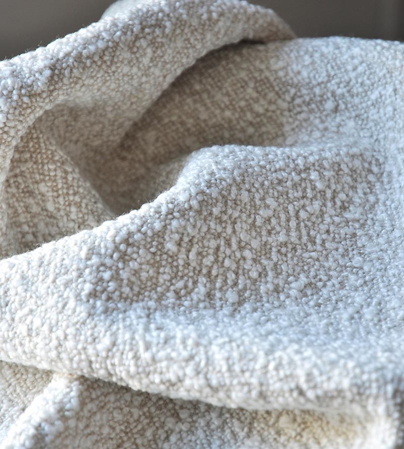Lelievre Lama Boucle Granit Fabric H005650003