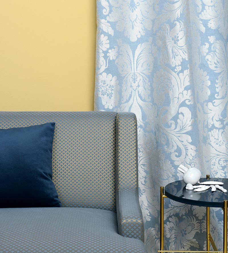 Lelievre Quadrille Creme Fabric Sample H005690004