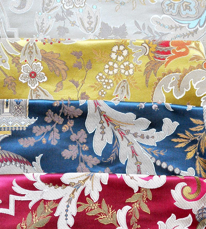Tassinari & Chatel Verdi Lampas Saphir Fabric H016830004