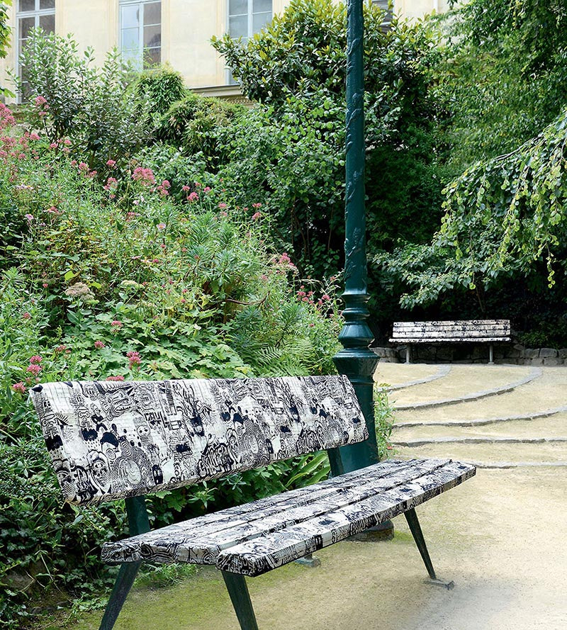 Jean Paul Gaultier Street Graphite Fabric Sample H034550001