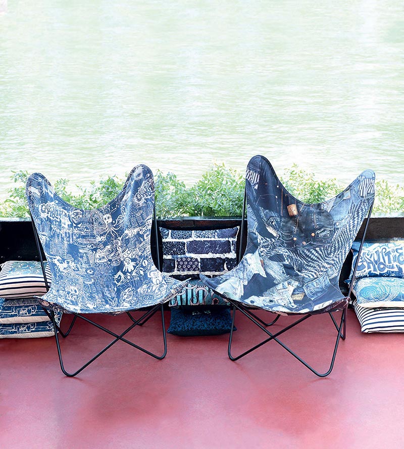 Jean Paul Gaultier Street Graphite Fabric Sample H034550001