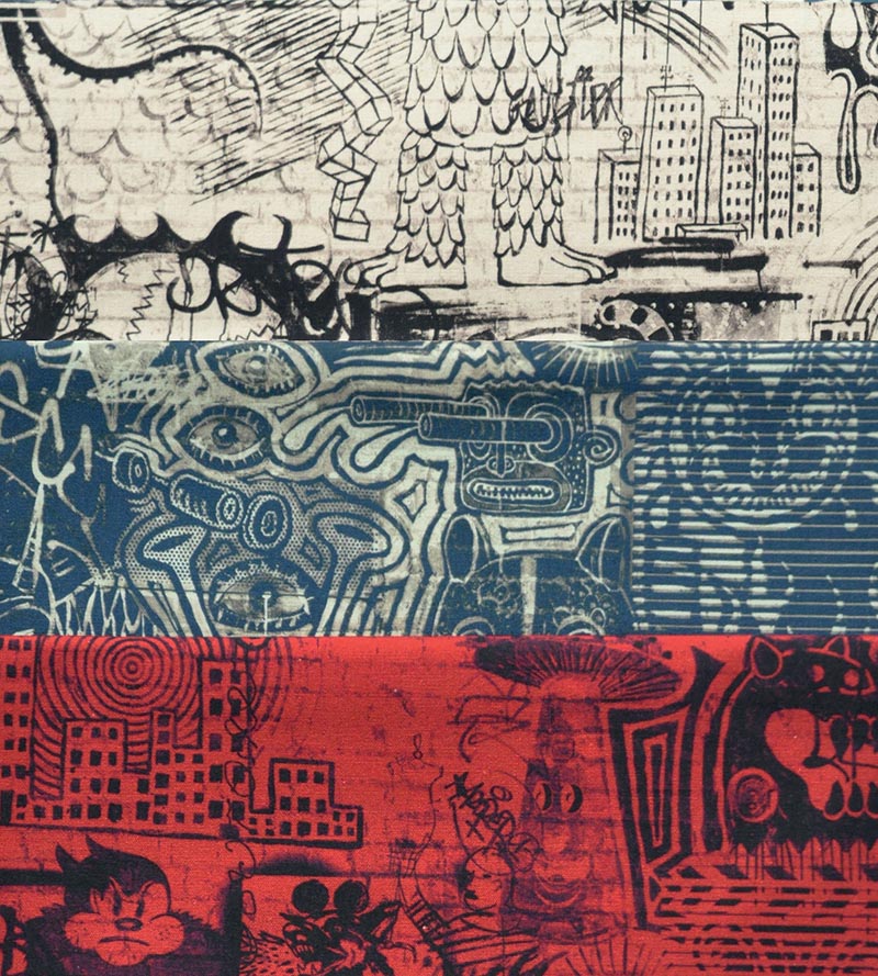 Jean Paul Gaultier Street Graphite Fabric Sample H034550001