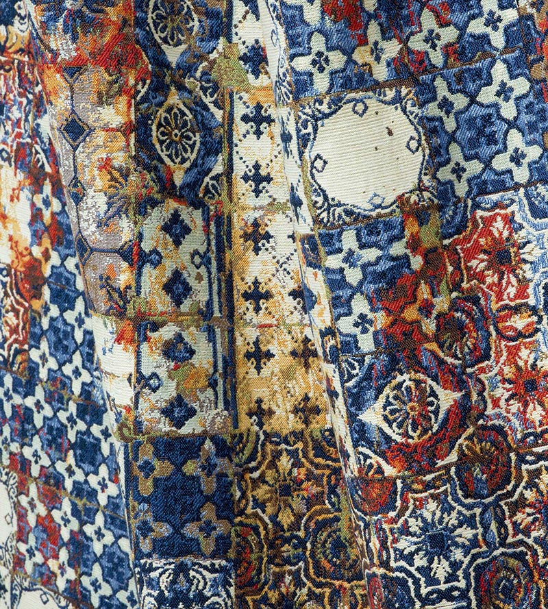 Jean Paul Gaultier Azulejos Tapestry Mandarine Fabric H034630001