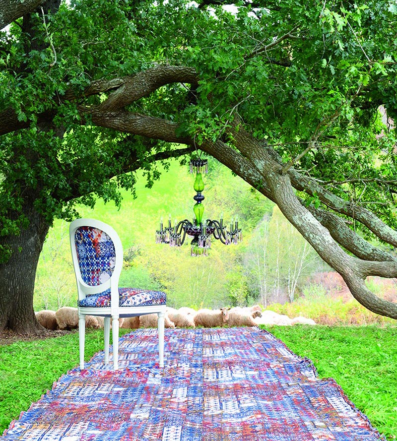 Jean Paul Gaultier Azulejos Tapestry Ciel Fabric Sample H034630004