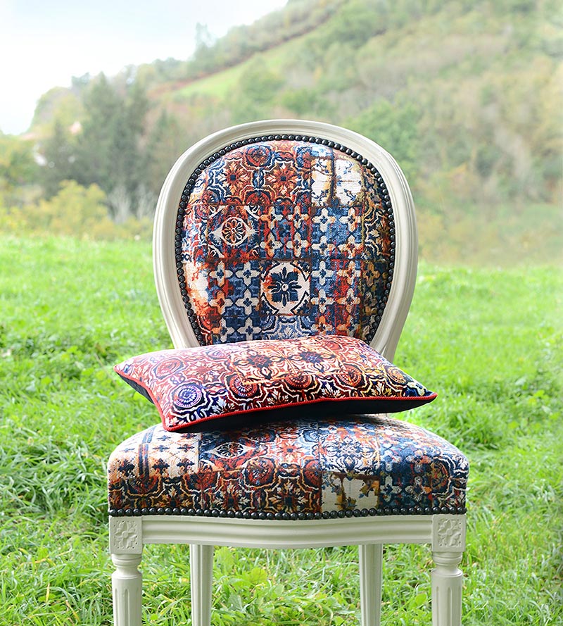 Jean Paul Gaultier Azulejos Tapestry Ciel Fabric Sample H034630004