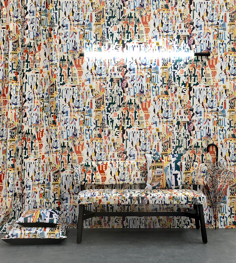 Jean Paul Gaultier Metropolitain Print Multico Fabric Sample H034720002