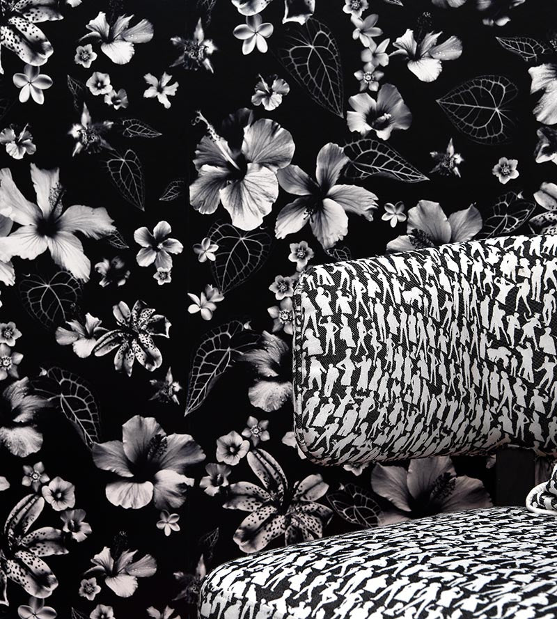 Jean Paul Gaultier Silhouettes Noir Fabric Sample H034920006