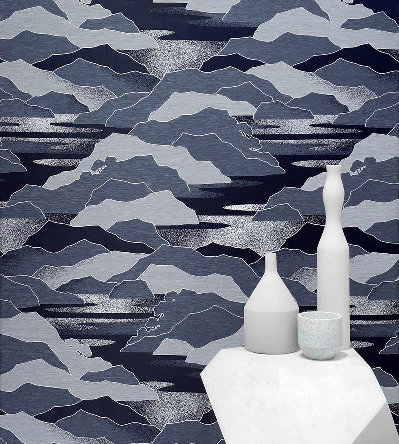 Lelievre Calanques Nuit Fabric Sample H042380004