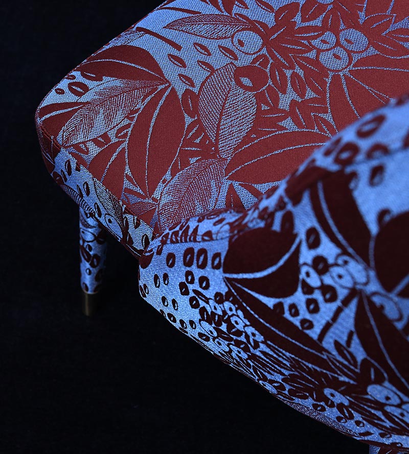 Lelievre Vetiver M1 Iris Fabric Sample H042410001