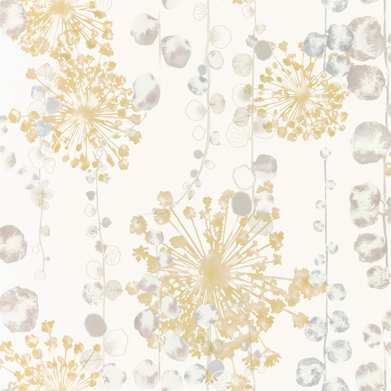 Harlequin Moku Ochre/Seaspray Wallpaper Sample HANZ111652