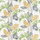 Harlequin Toshiko Saffron / Charcoal / Wasabi Fabric Sample HATL120789
